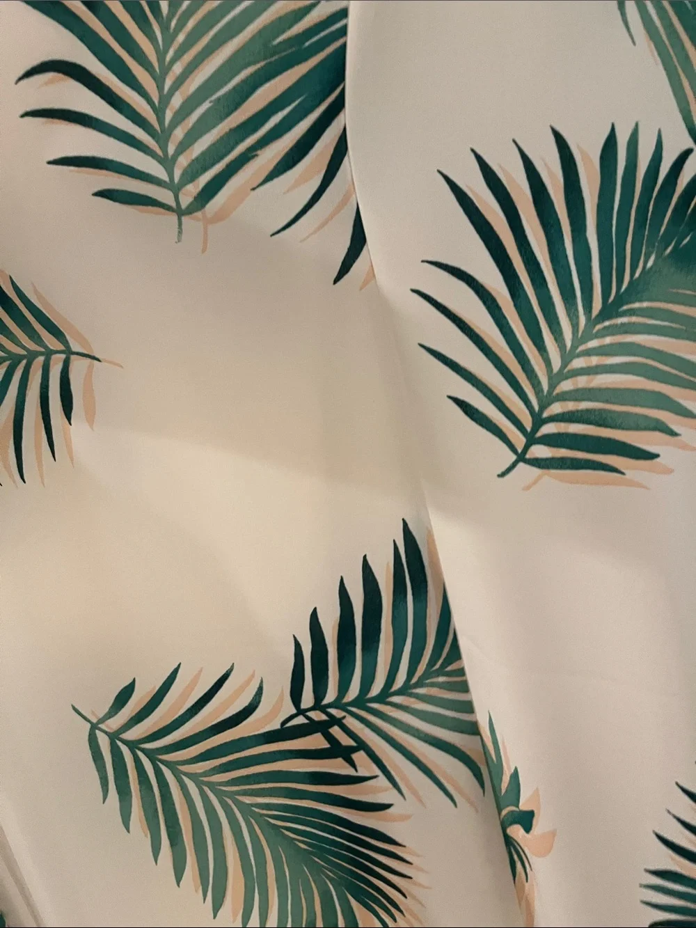 Forever 21 White Maxi Dress with Green Palm Print - Picture 9 of 16